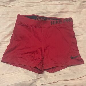 Nike Women's Athletic Red Shorts